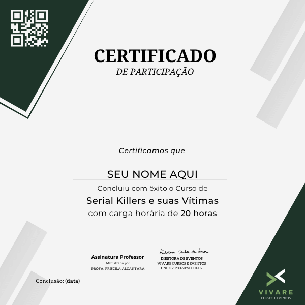 Certificado Serial Killers